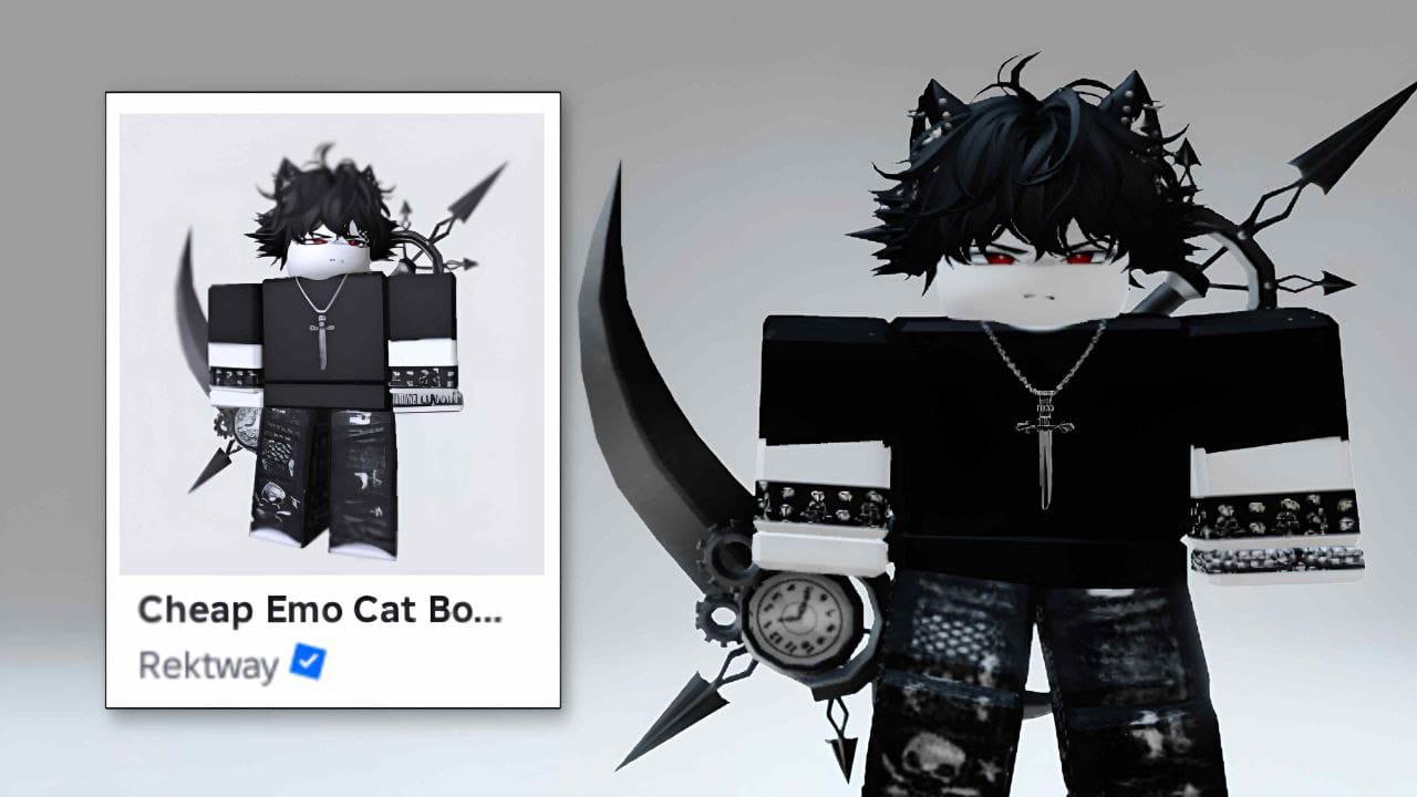 Emo Cat Boy Avatar
