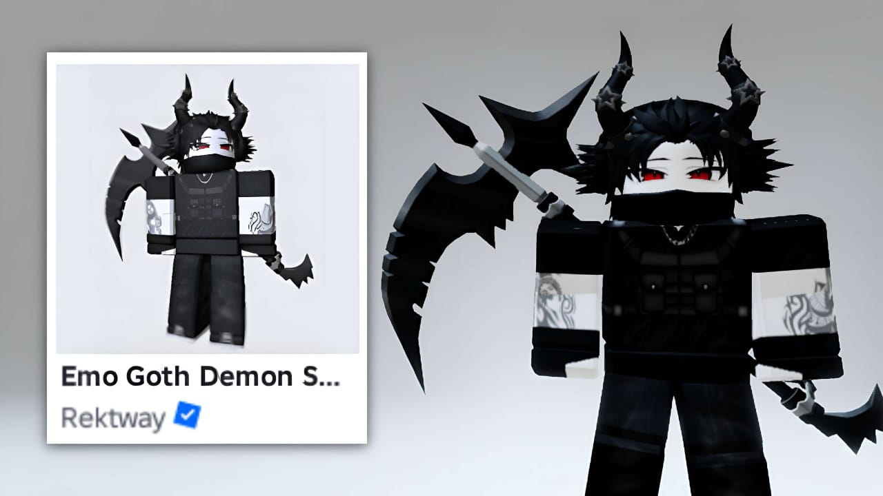 Emo Goth Demon Avatar