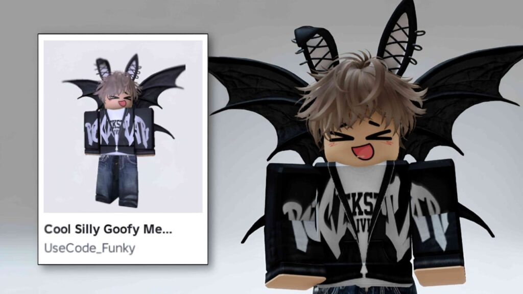 Messy Hair Bunny Demon Wings