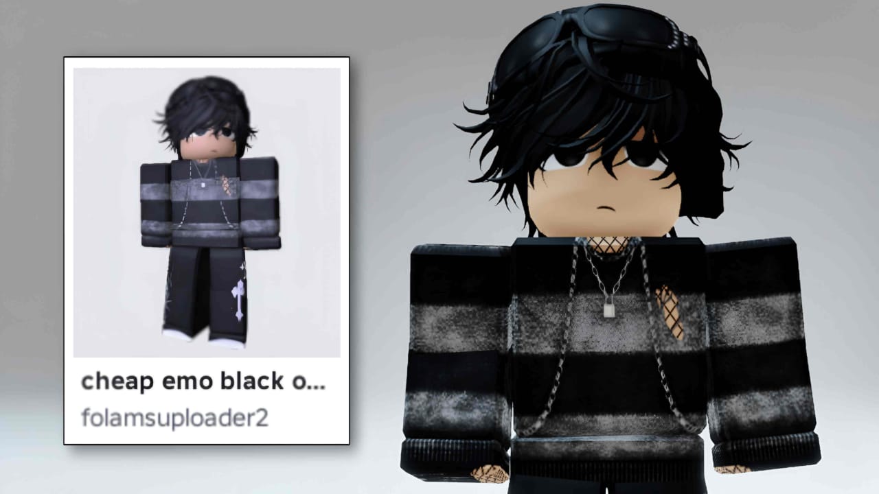 Cheap Emo Black Outfit
