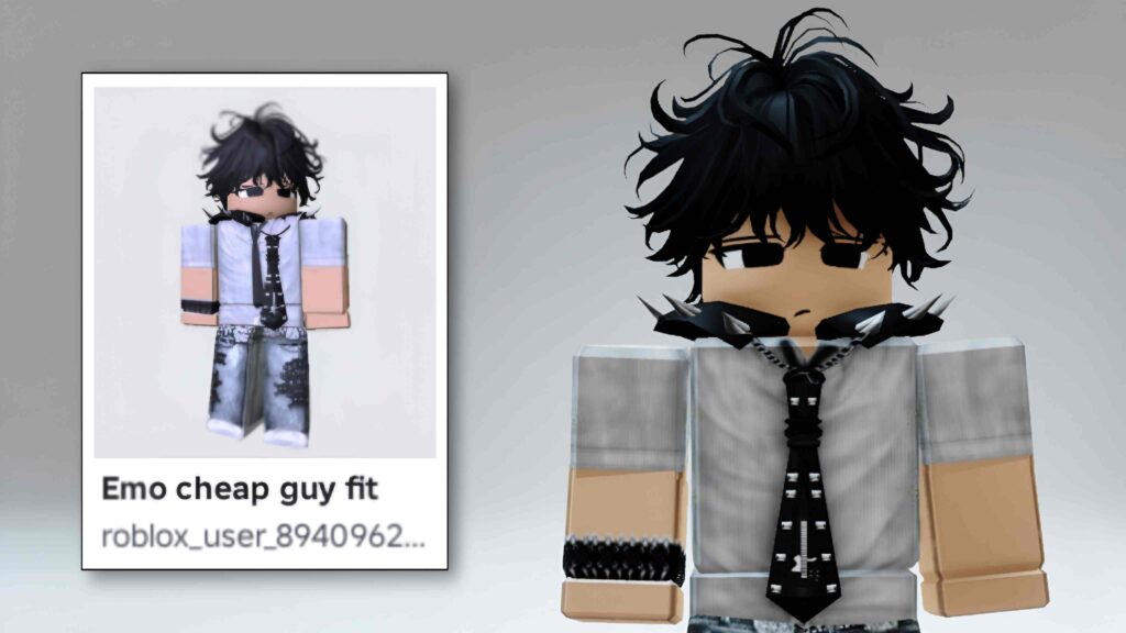 Emo Cheap Guy Outfit