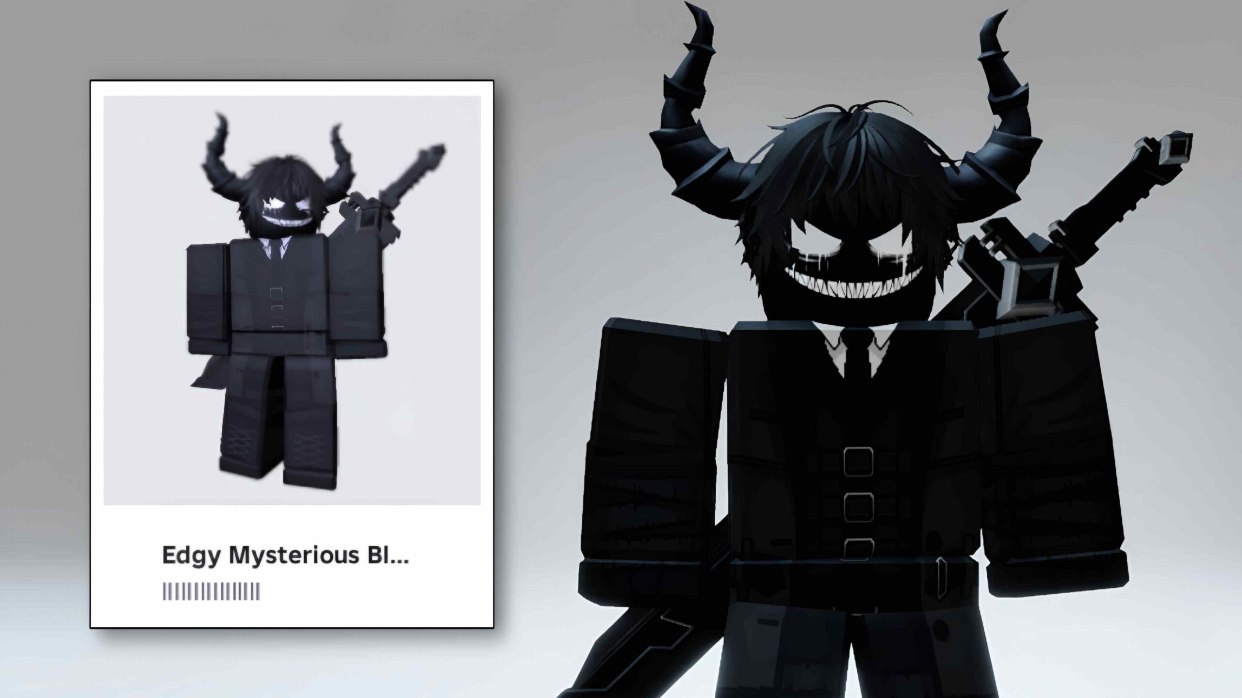 Mysterious Black Demon Boy Avatar